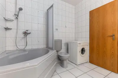Ein Badezimmer in der Unterkunft Birkenstraße 21c
