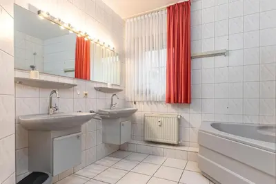 Ein Badezimmer in der Unterkunft Birkenstraße 21c