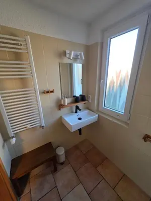 Ein Badezimmer in der Unterkunft Fewo LucGa