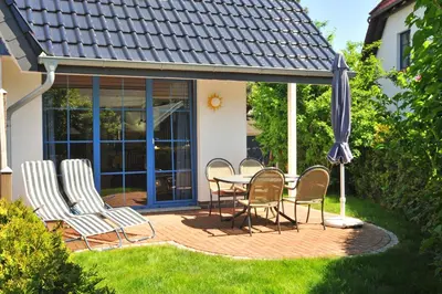 Ein Garten an der Unterkunft Windflüchter