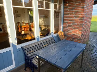 Ein Patio oder anderer Außenbereich in der Unterkunft Ferienwohnanlage Nowo Ferienwohnungen Nowo Whg 04