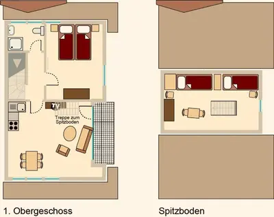 Grundriss der Unterkunft Ferienwohnanlage Nowo Ferienwohnungen Nowo Whg 02