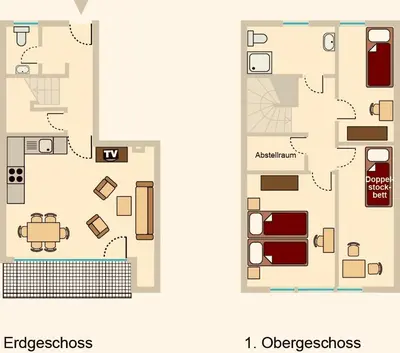 Grundriss der Unterkunft Ferienwohnanlage Nowo Ferienwohnungen Nowo Whg 03