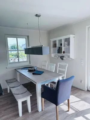 Küche/Küchenzeile in der Unterkunft Idyllisches Reethaus in Strandnähe mit Comfort