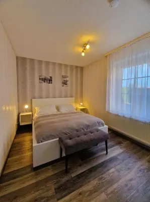Ein Bett oder Betten in einem Zimmer der Unterkunft Jordanstr 32 Wg 2
