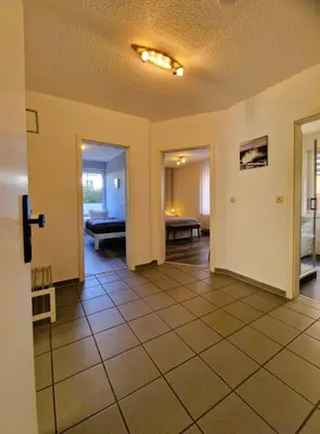 Ein Bett oder Betten in einem Zimmer der Unterkunft Jordanstr 32 Wg 2
