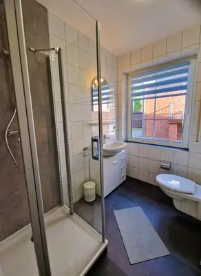 Ein Badezimmer in der Unterkunft Jordanstr 32 Wg 2