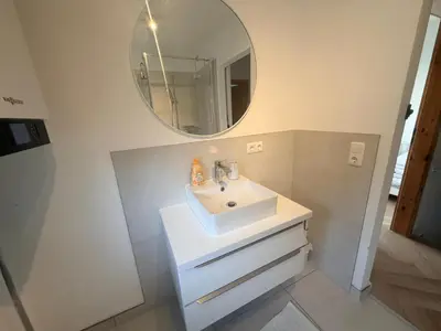 Ein Badezimmer in der Unterkunft Exquisites Ferienhaus 