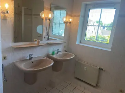 Ein Badezimmer in der Unterkunft Meeresrauschen