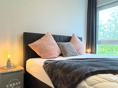 Ein Bett oder Betten in einem Zimmer der Unterkunft Koje Boddenbrise