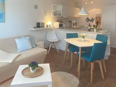 Küche/Küchenzeile in der Unterkunft Kapitänsgarten W16