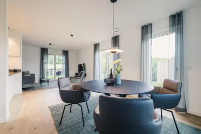 Ein Sitzbereich in der Unterkunft Strandvilla Zingst Appartement 04 EG