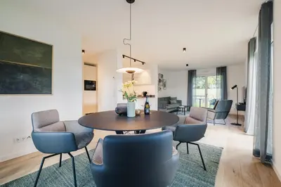 Ein Sitzbereich in der Unterkunft Strandvilla Zingst Appartement 04 EG