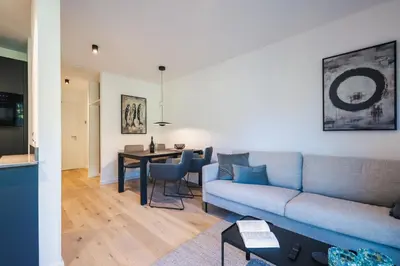 Ein Sitzbereich in der Unterkunft Strandvilla Zingst Appartement 03 EG