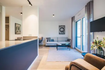Ein Sitzbereich in der Unterkunft Strandvilla Zingst Appartement 03 EG
