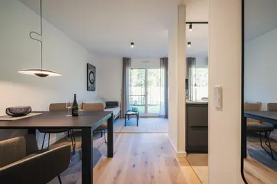 Ein Sitzbereich in der Unterkunft Strandvilla Zingst Appartement 03 EG