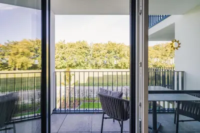 Ein Balkon oder eine Terrasse in der Unterkunft Strandvilla Zingst Appartement 06 1 OG