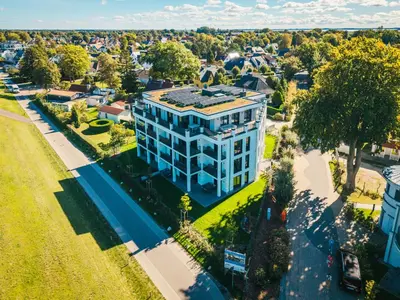 Das Gebäude in dem sich die Ferienwohnung befindet