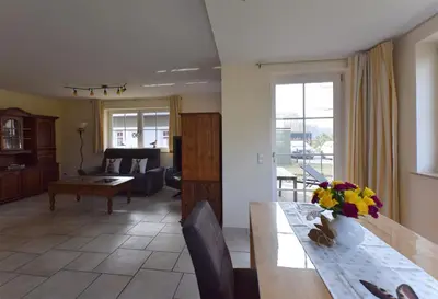 Ein Sitzbereich in der Unterkunft Ferienwohnung „Has“