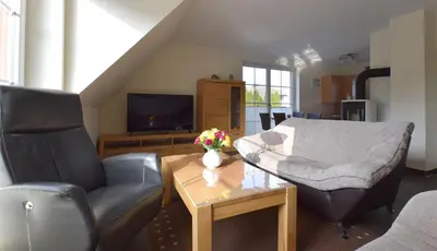 TV/Unterhaltungsangebot in der Unterkunft Ferienwohnung „Hürsch“