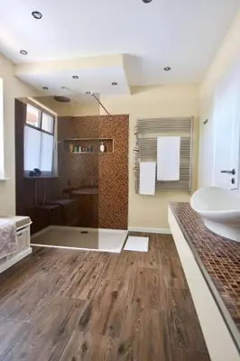 Ein Badezimmer in der Unterkunft Holiday Home Haus Meerblau by Interhome