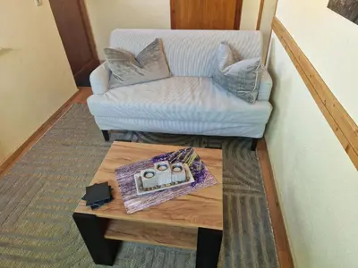 Ein Sitzbereich in der Unterkunft Apartment FeWo3 by Interhome