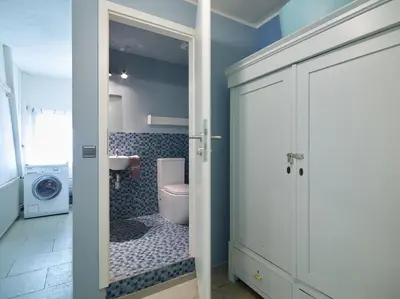 Ein Badezimmer in der Unterkunft Ferienhaus Hängematte für Familien, Freunde und Gruppen