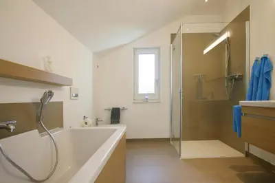 Ein Badezimmer in der Unterkunft 