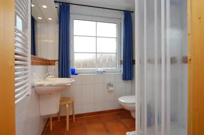 Ein Badezimmer in der Unterkunft Strandmuschel