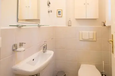 Ein Badezimmer in der Unterkunft Ferienhaus WERDER