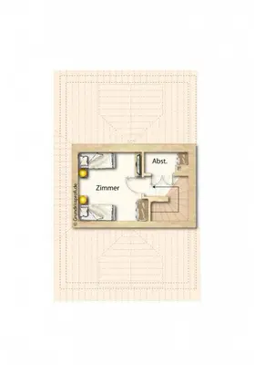 Grundriss der Unterkunft Zingster Perle 3