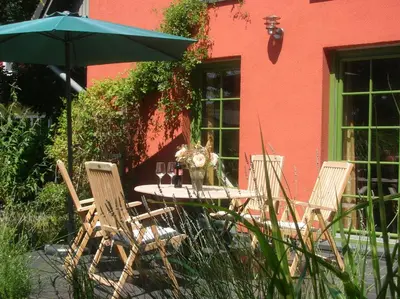 Ein Garten an der Unterkunft Jagdhaus 1 EG