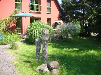 Ein Garten an der Unterkunft Jagdhaus 1 EG