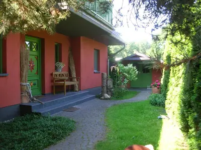 Ein Garten an der Unterkunft Jagdhaus 2 OG