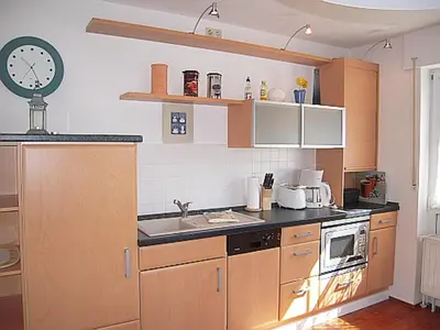 Küche/Küchenzeile in der Unterkunft Haus Seeblick 6