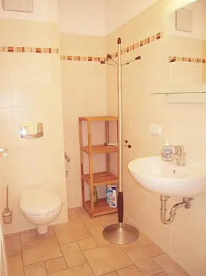 Ein Badezimmer in der Unterkunft Ferienwohnung Seepferdchen