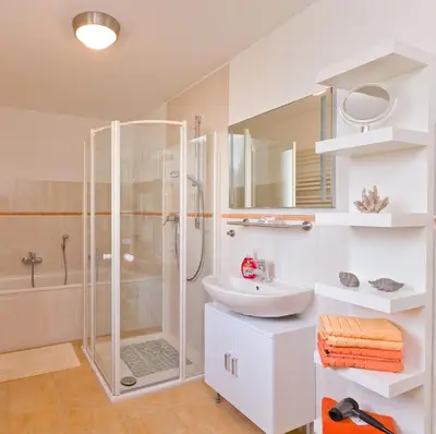 Ein Badezimmer in der Unterkunft Ferienhaus Herbert