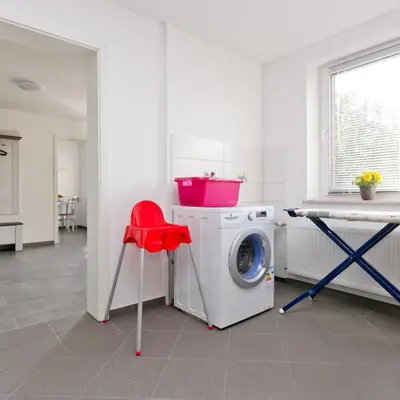 Ein Sitzbereich in der Unterkunft Ferienhaus Herbert