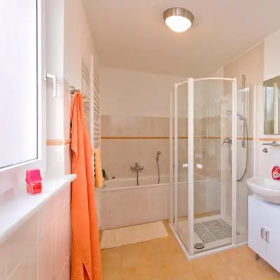 Ein Badezimmer in der Unterkunft Ferienhaus Herbert