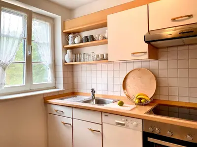 Küche/Küchenzeile in der Unterkunft Achtern Diek Haus 7 Wohnung 7