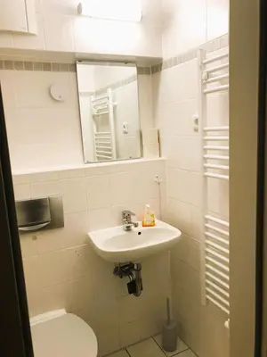 Ein Badezimmer in der Unterkunft Angelikas Fewo in Prerow am Darsser Urwald