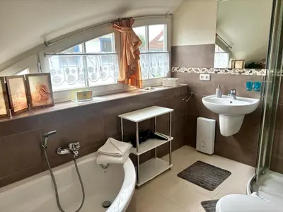 Ein Badezimmer in der Unterkunft Birkenstraße 5d Villa Mar Baltico