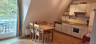 Küche/Küchenzeile in der Unterkunft Achtern Diek 12b - Wohnung 6