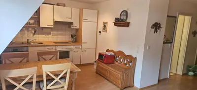 Küche/Küchenzeile in der Unterkunft Achtern Diek 12b - Wohnung 6