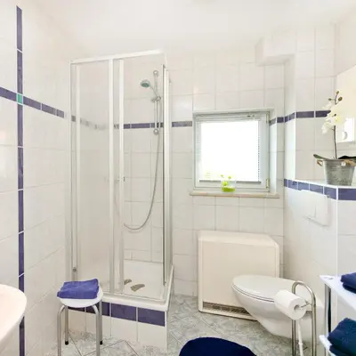 Ein Badezimmer in der Unterkunft Ferienwohnung Meeresbrise