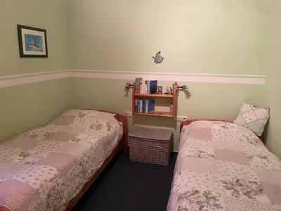 Ein Bett oder Betten in einem Zimmer der Unterkunft Wohnung Bodden 1
