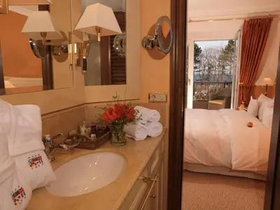 Ein Bett oder Betten in einem Zimmer der Unterkunft Hotel Meerlust