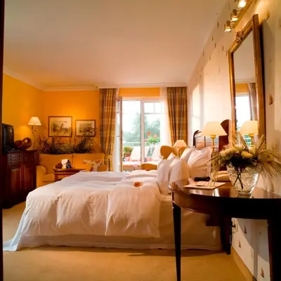 Ein Bett oder Betten in einem Zimmer der Unterkunft Hotel Meerlust