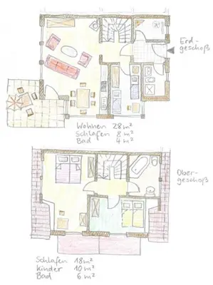 Grundriss der Unterkunft Hagens Hus