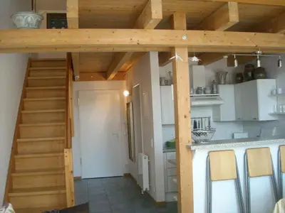 Küche/Küchenzeile in der Unterkunft Ferienwohnung Döbbelin